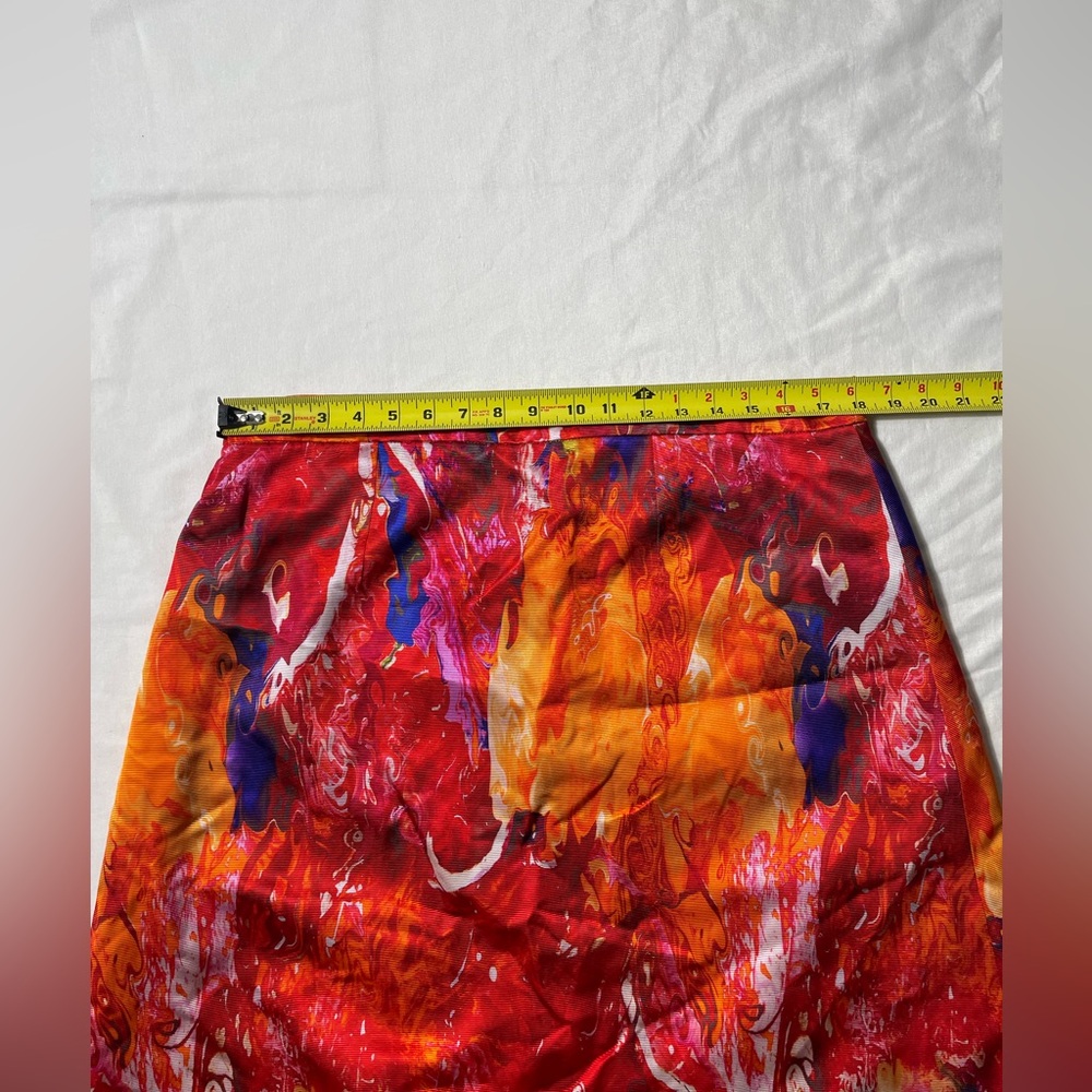 Peggy Jennings Saks Fifth Avenue colorful abstract skirt Womens - Picture 3 of 5